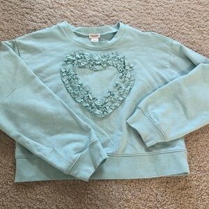 Crewcuts Sky Blue Ruffled Top